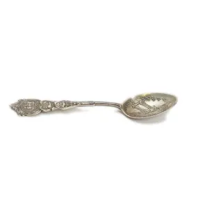 1907 Jamestown Exposition Large Size Sterling Souvenir Spoon