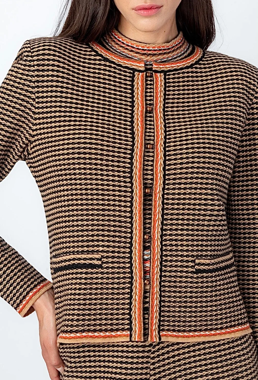 232721 Jacquard Jacket Structure Pattern