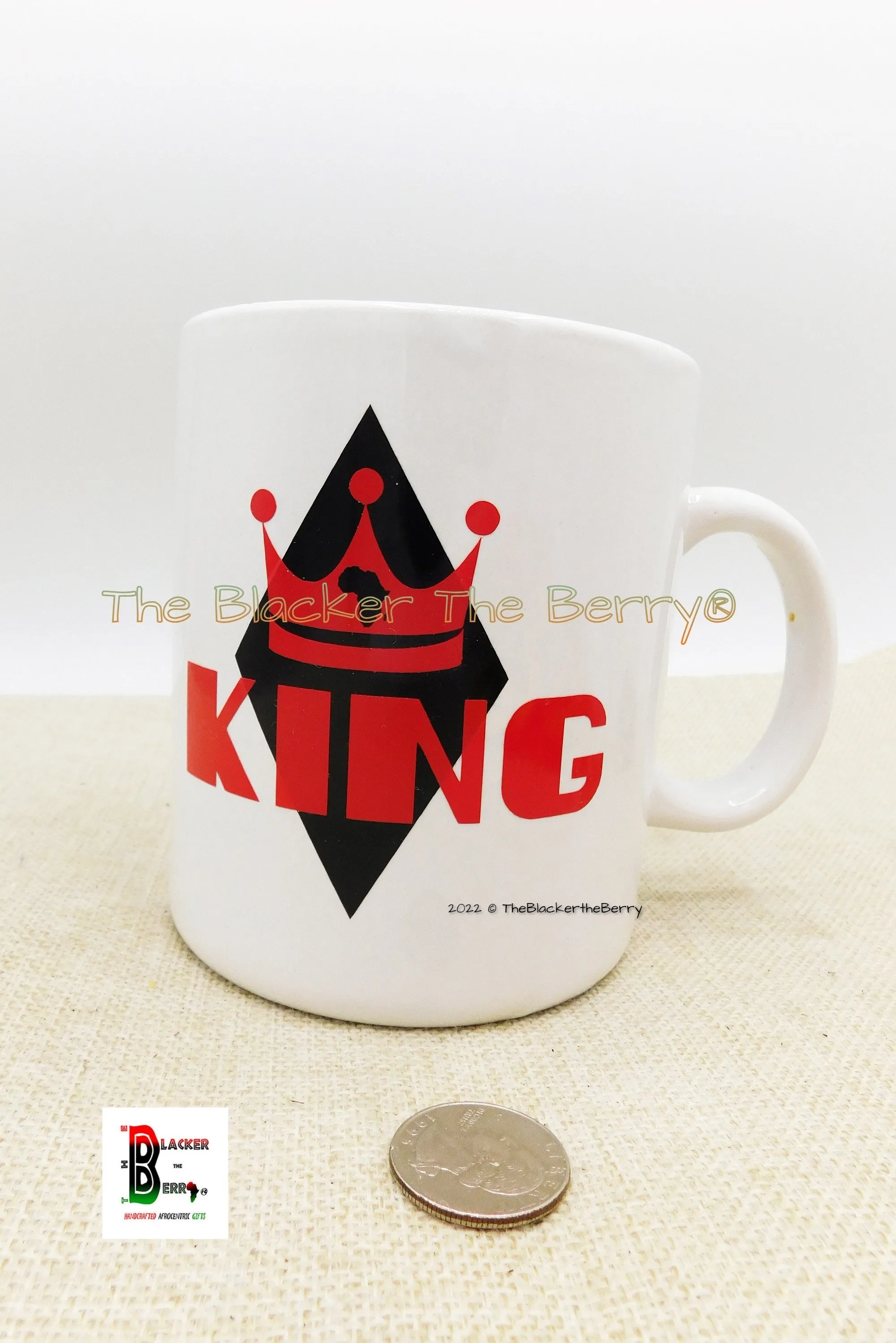 African King Mug Large 20 ounces Fathers Day Gift Ideas for Him Handmade