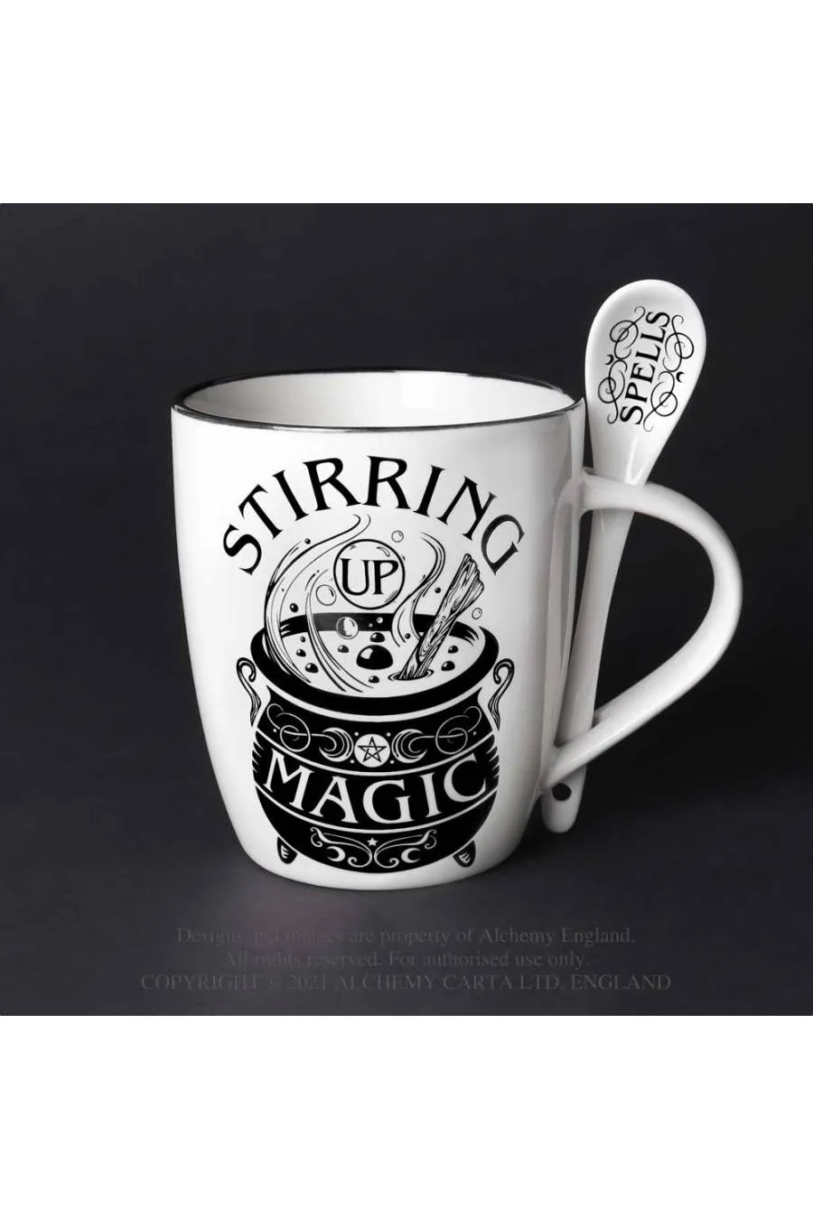 Alchemy - Stirring Up Magic Mug and Spoon Set | Dark Ages