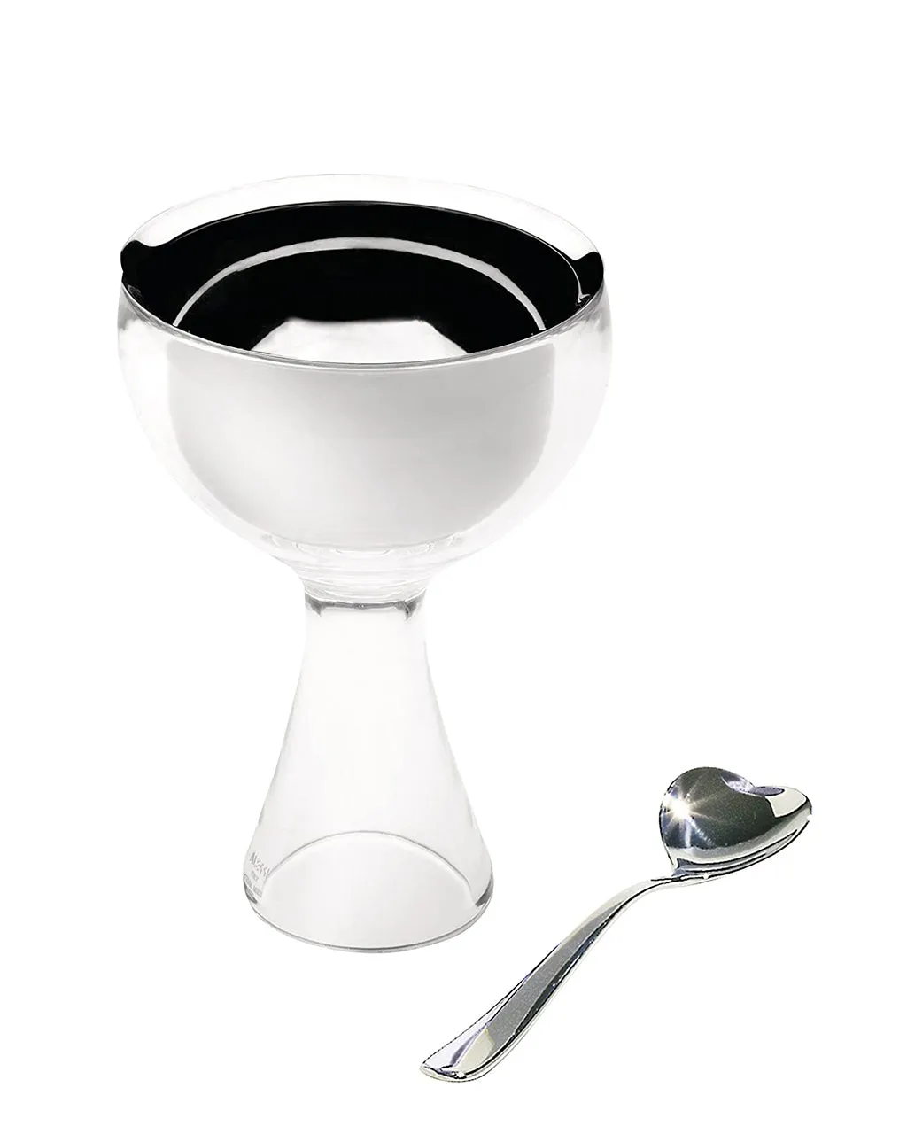 ALESSI Big Love, Glass Bowl with Spoon