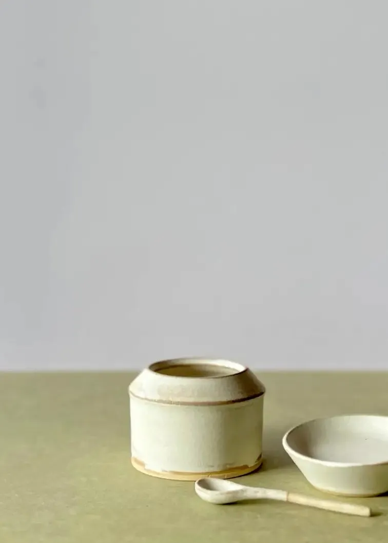 AM Ceramics | Sugar Bowl w/ Spoon