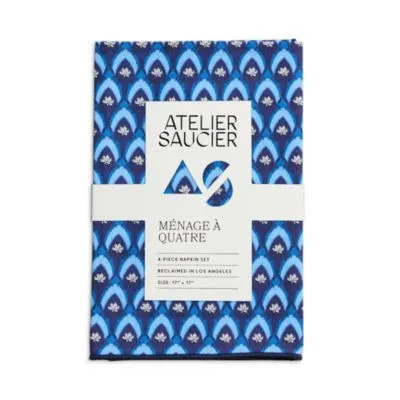 Atelier Saucier Fleur de Bleu Napkins, Set of 4