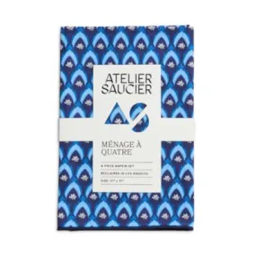 Atelier Saucier Fleur de Bleu Napkins, Set of 4