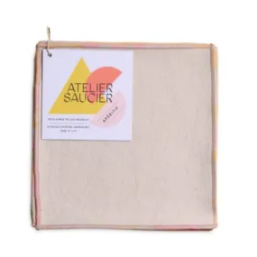 Atelier Saucier Hummingbird Cocktail Napkins, Set of 4