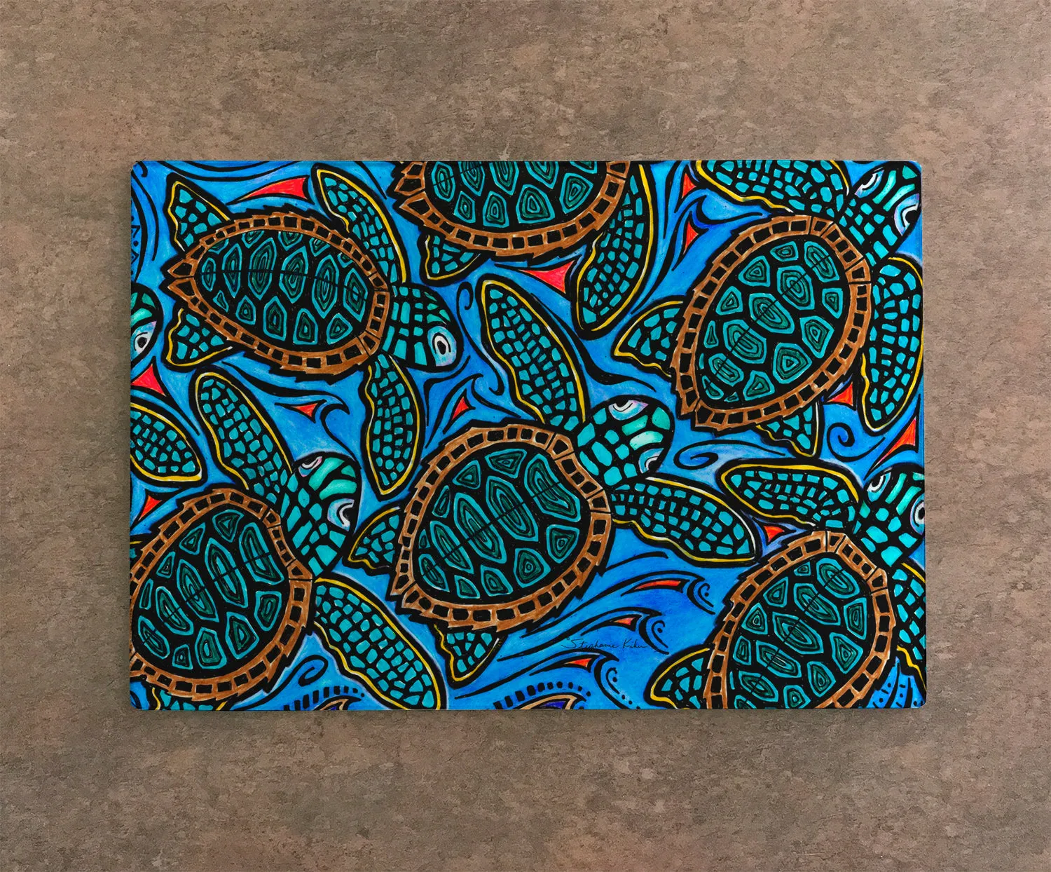 Baby Turtles Cutting Board