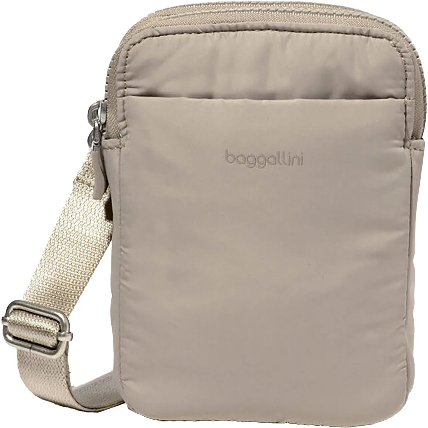 Baggallini Modern Take Two RFID Crossbody Moon Rock Puff Nylon