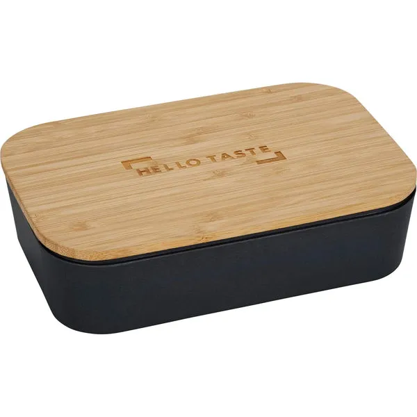 Bamboo Fiber Lunch Box with Cutting Board Lid