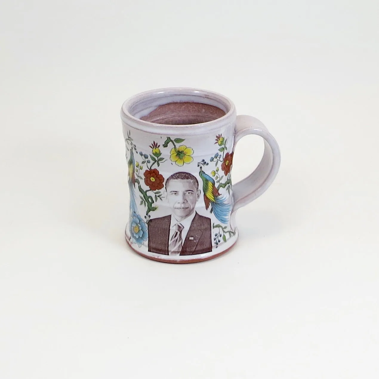 Barack Obama Mug with Flowers