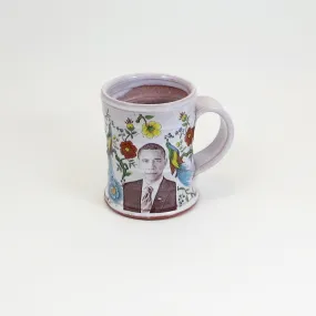 Barack Obama Mug with Flowers