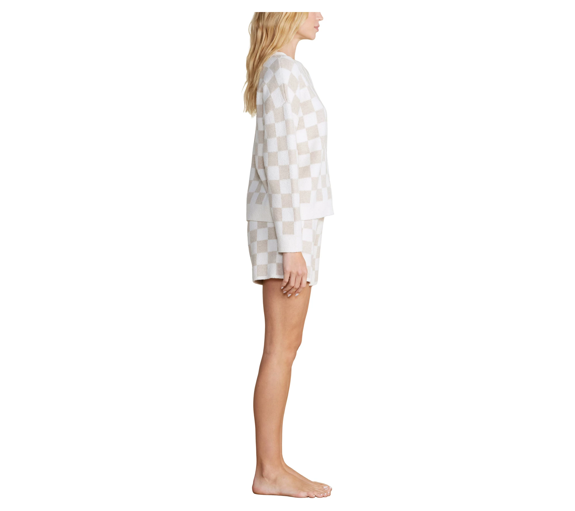 Barefoot Dreams CozyChic Cotton Checkered Pullover