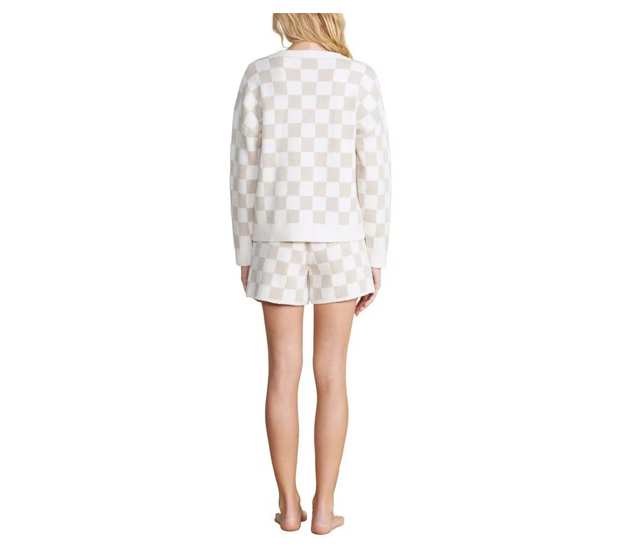 Barefoot Dreams CozyChic Cotton Checkered Pullover