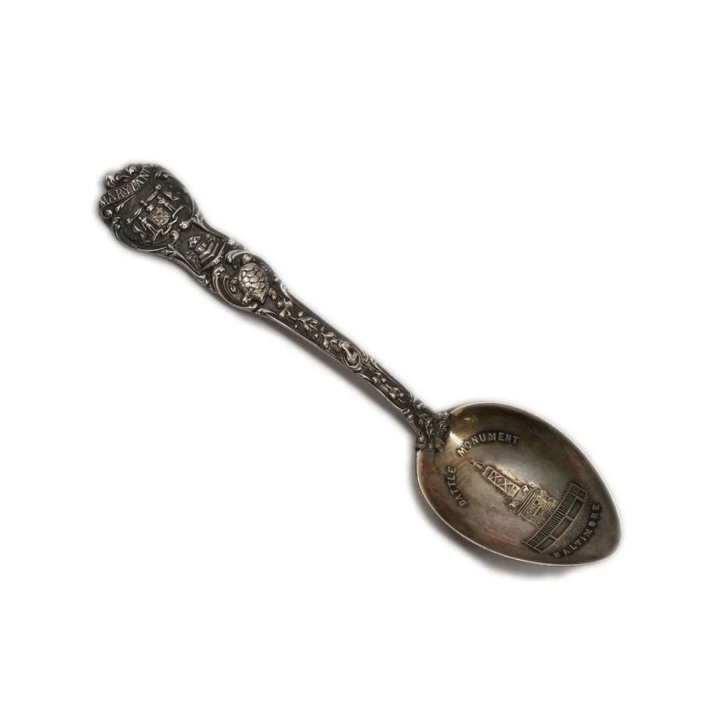 Battle Monument Baltimore Sterling Souvenir Spoon