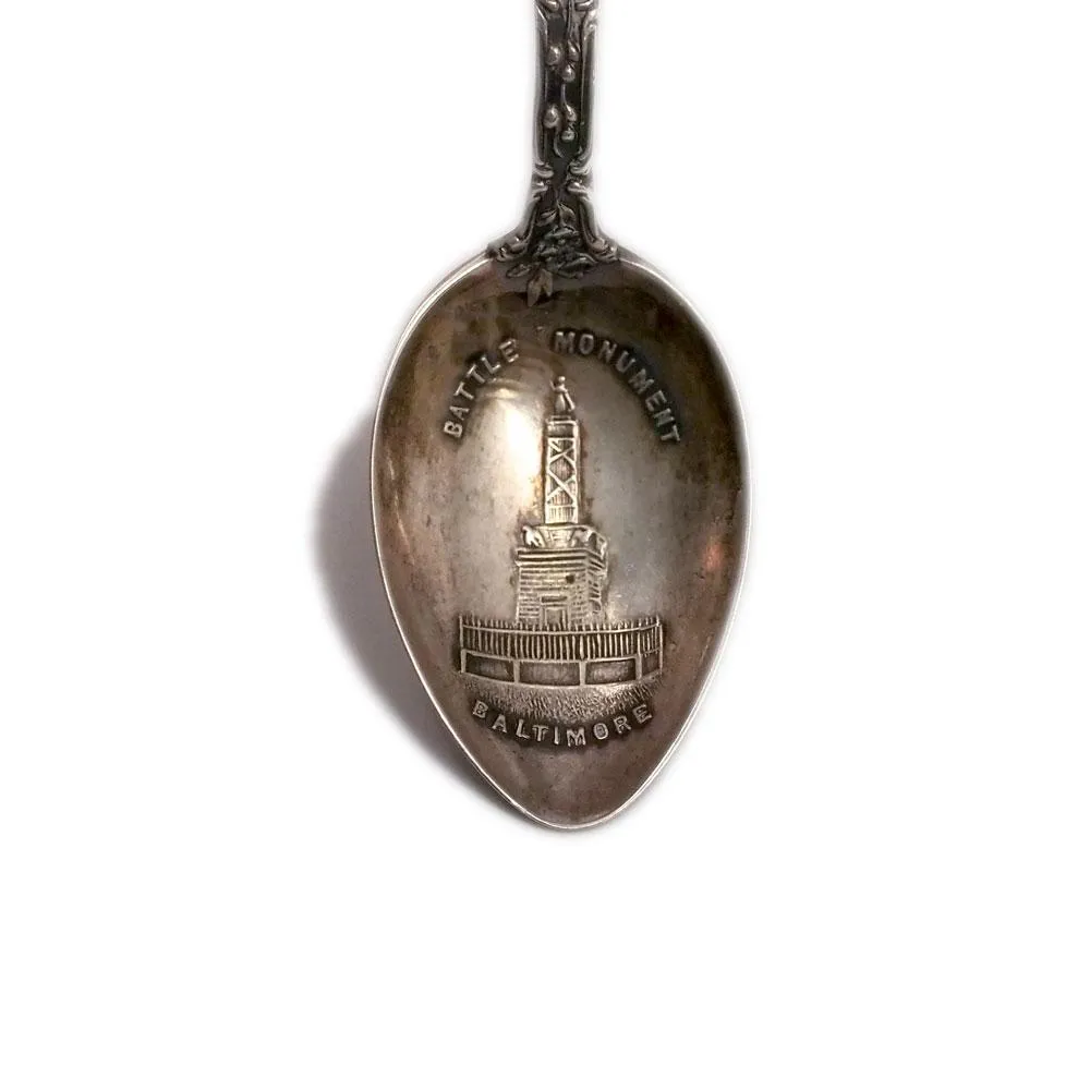 Battle Monument Baltimore Sterling Souvenir Spoon