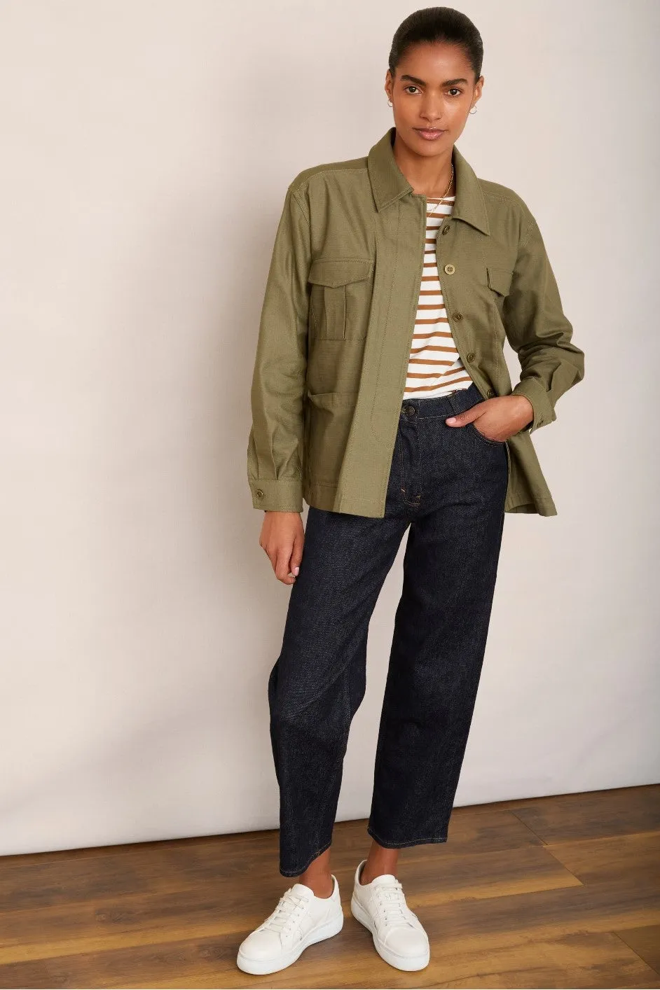 Becky Utility Jacket - Khaki