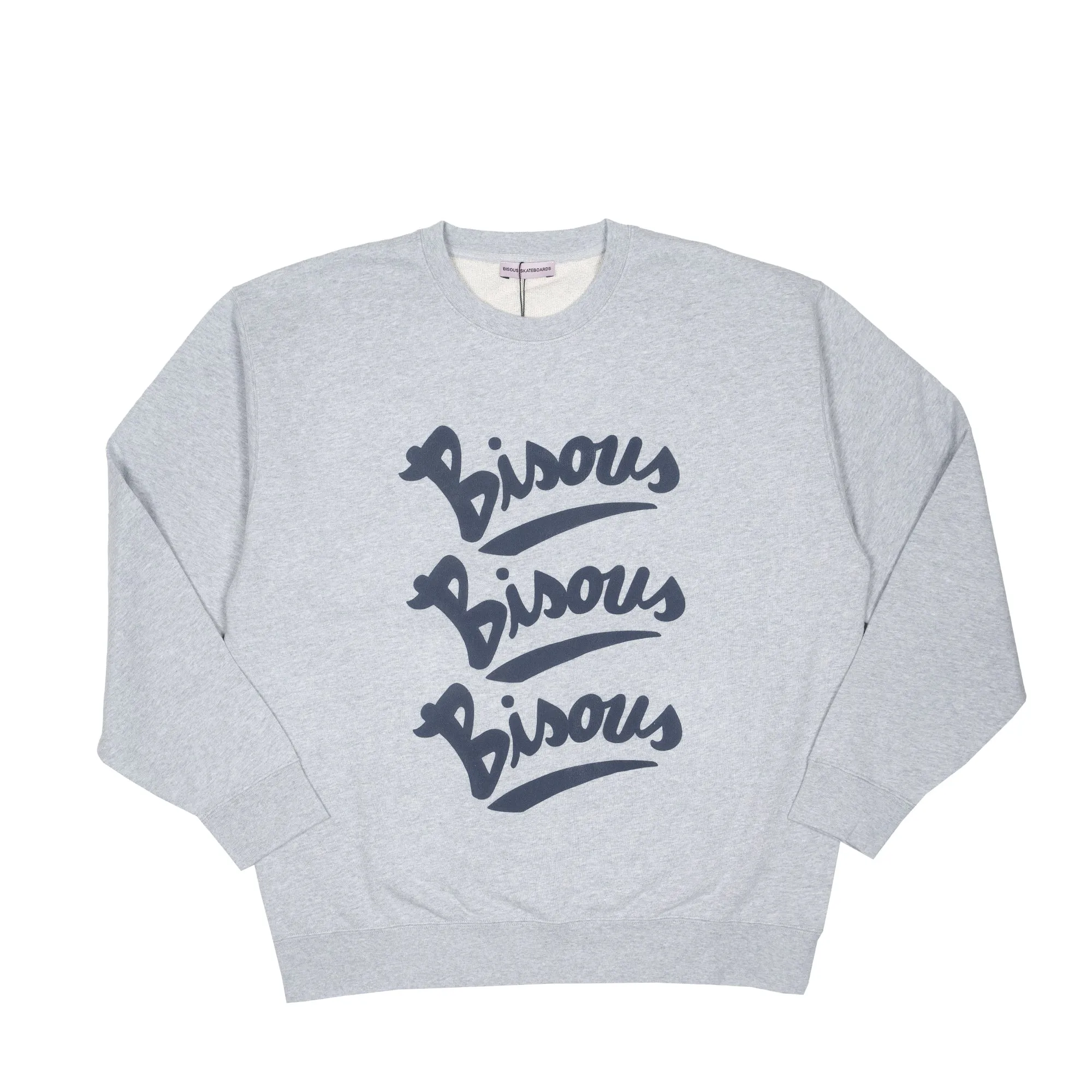 Bisous Skateboards - Gianni Crewneck - Sports Grey