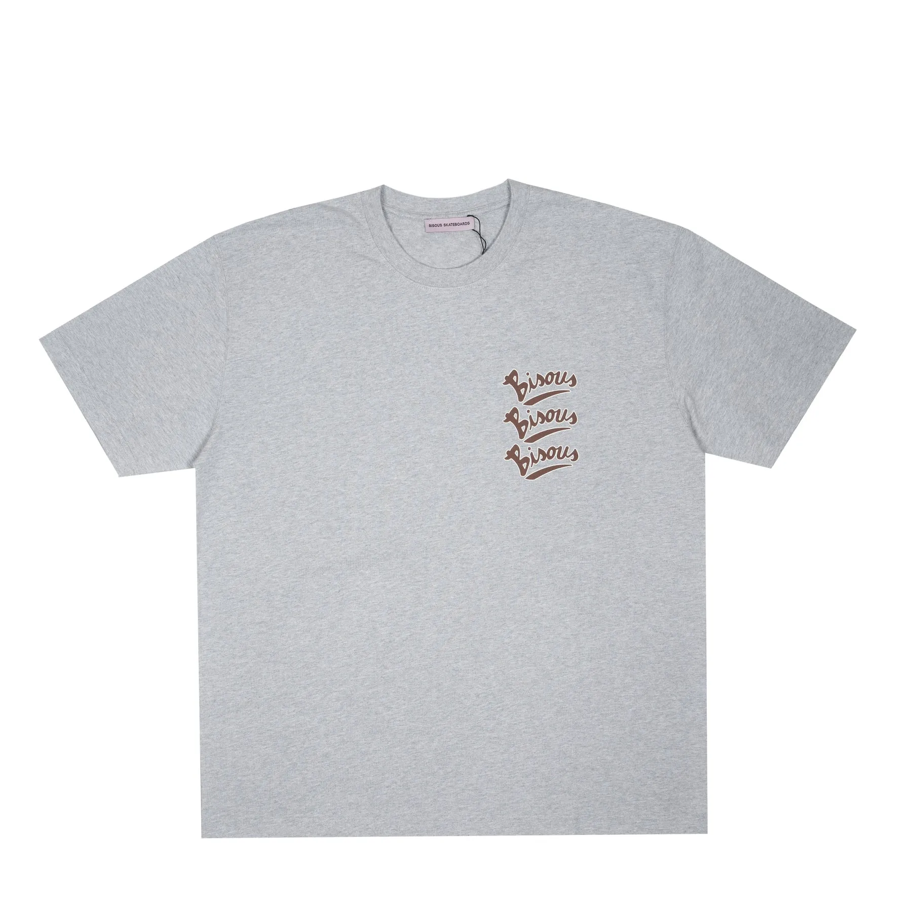 Bisous Skateboards - Gianni T-Shirt - Sports Grey-