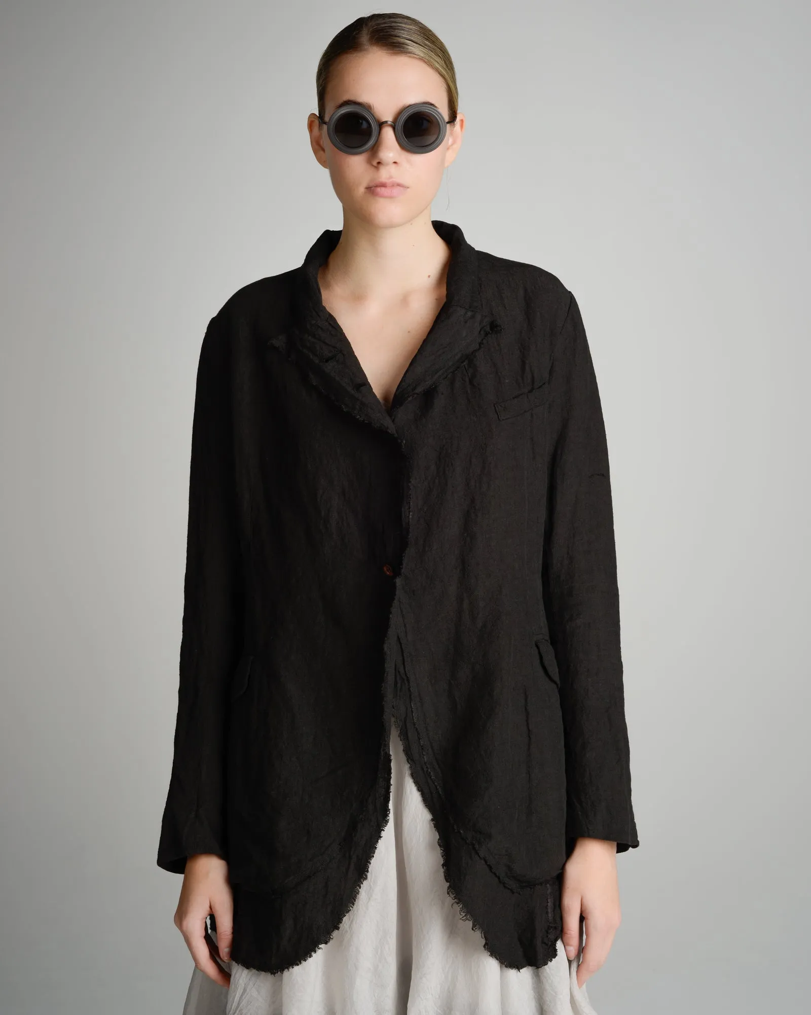 Black Linen Jacket