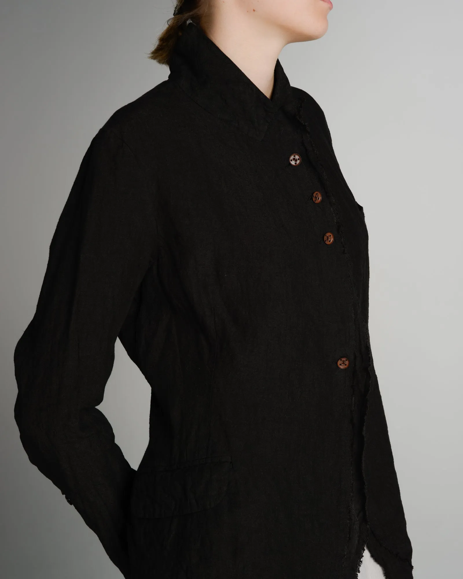 Black Linen Jacket