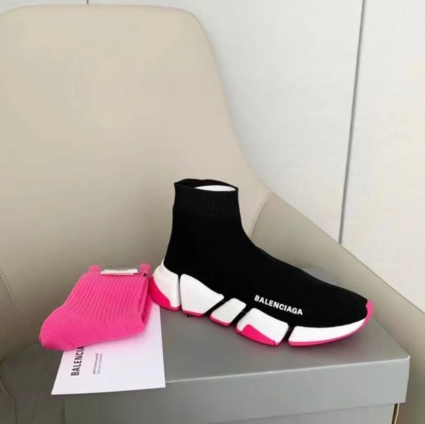 Black&Pink Runner Sneakers