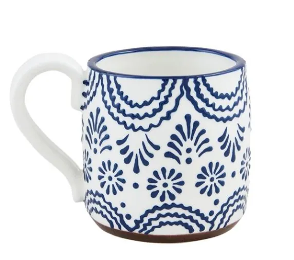 Blue Floral Mug