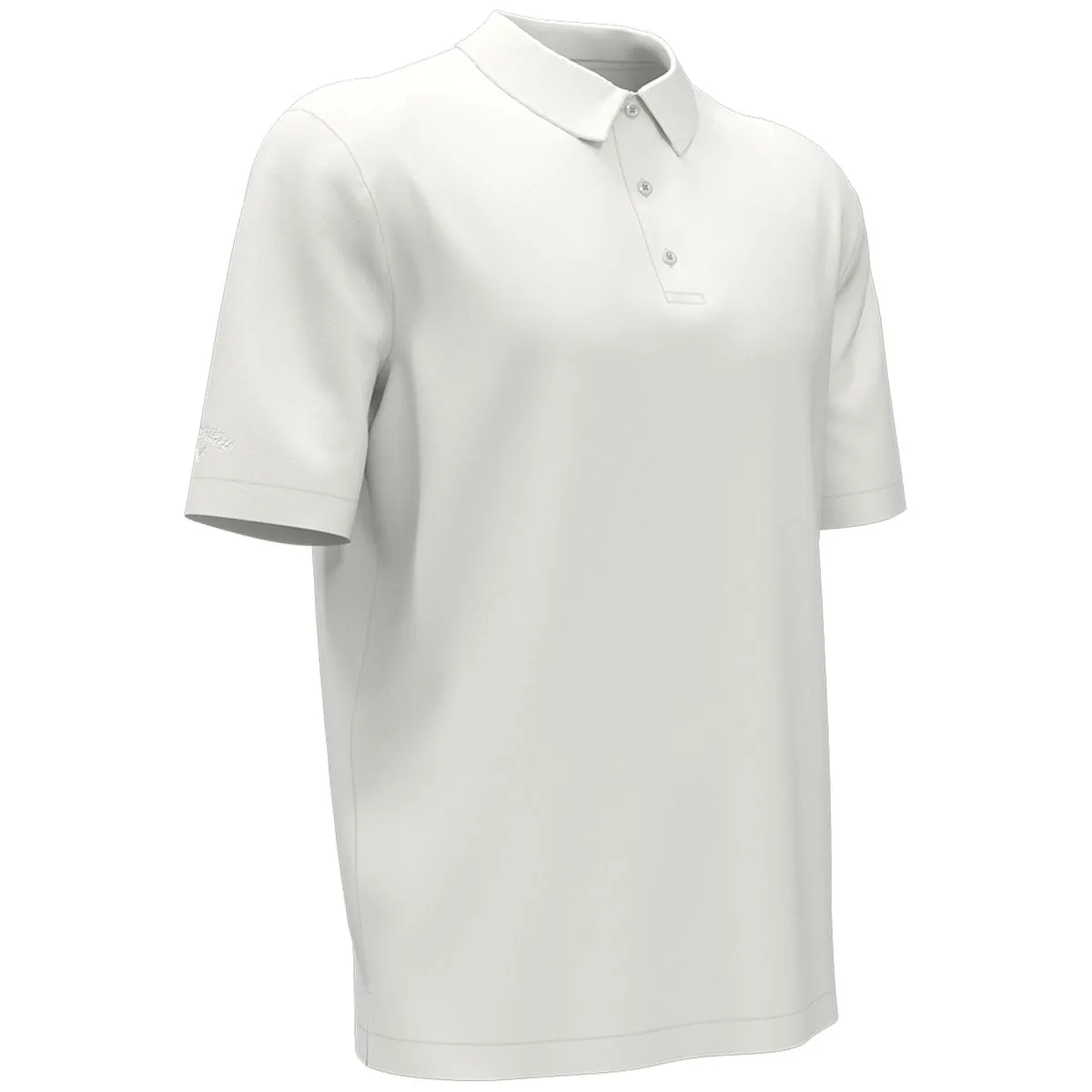 Callaway Men's White Eco Horizontal Textured Polo