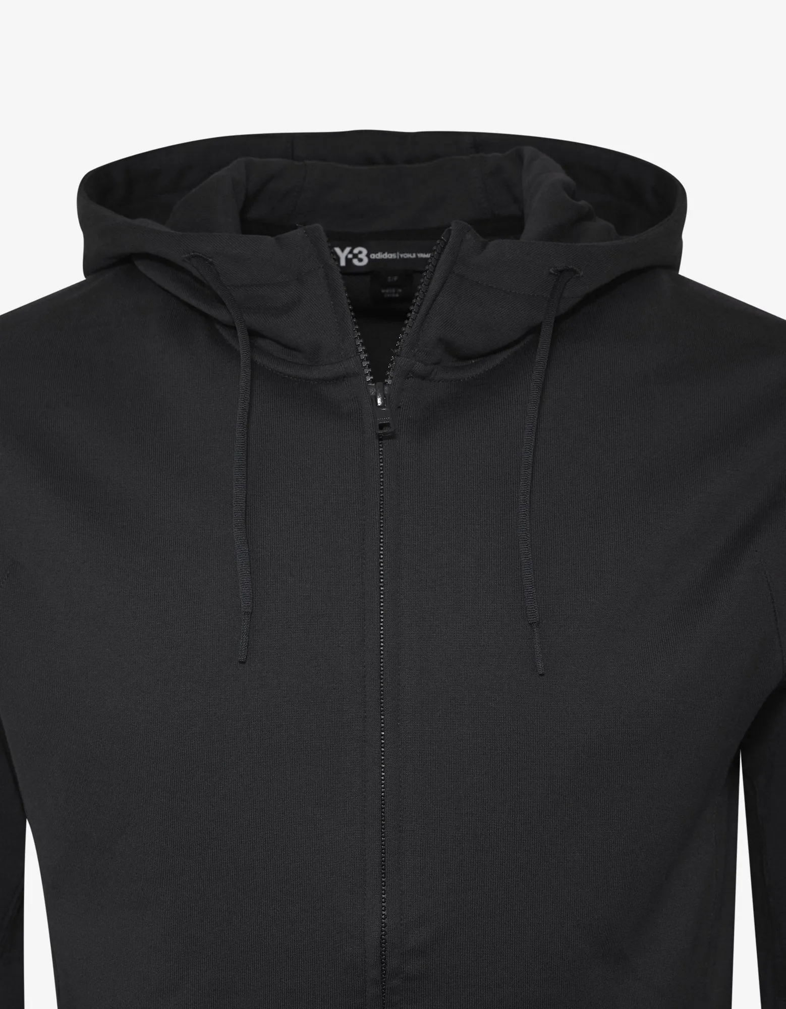 Carbon Grey Y-3 Print Zip Hoodie -