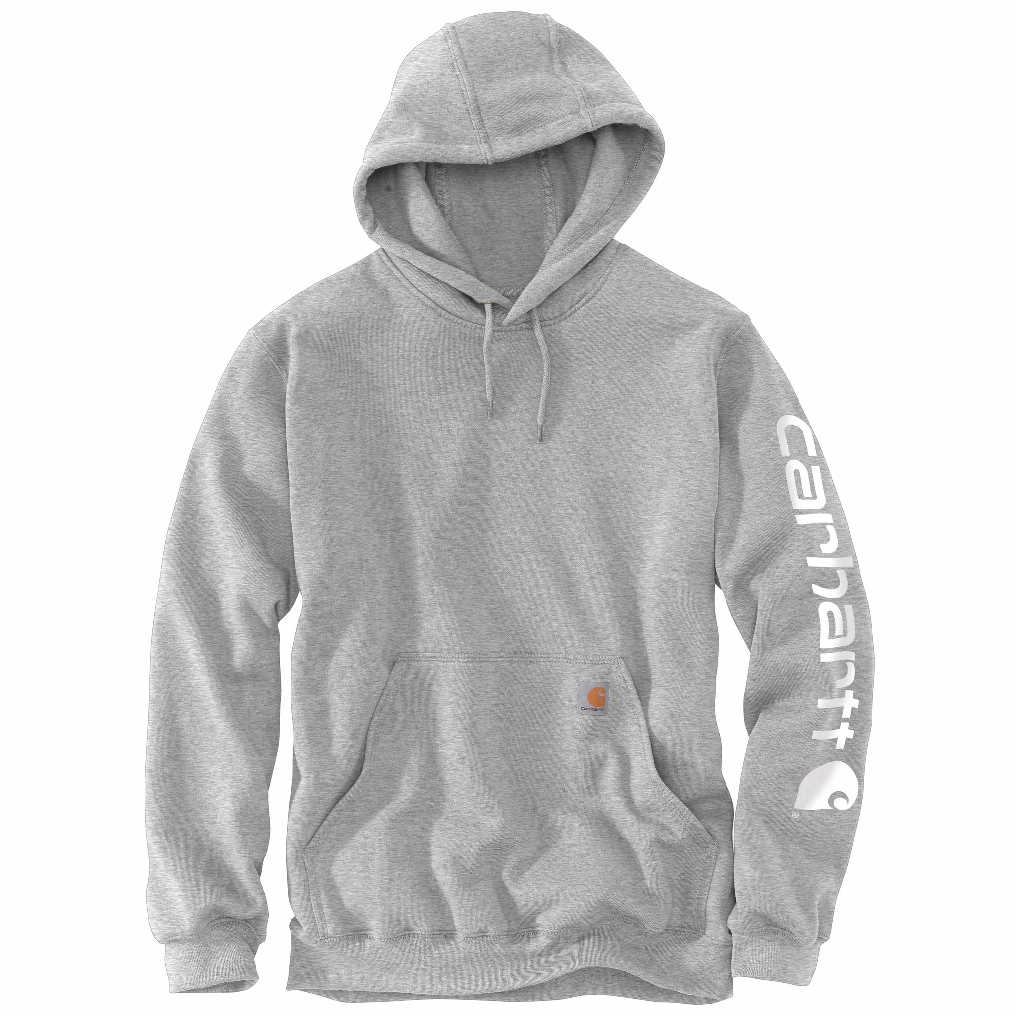 Carhartt Men's Signature Logo Hooded Pullover Sweatshirt