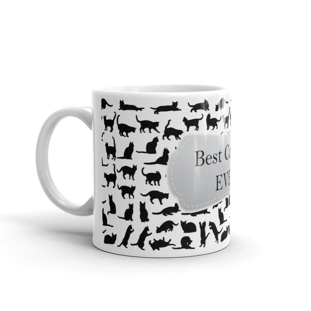 Cat Dad White Coffee Mug