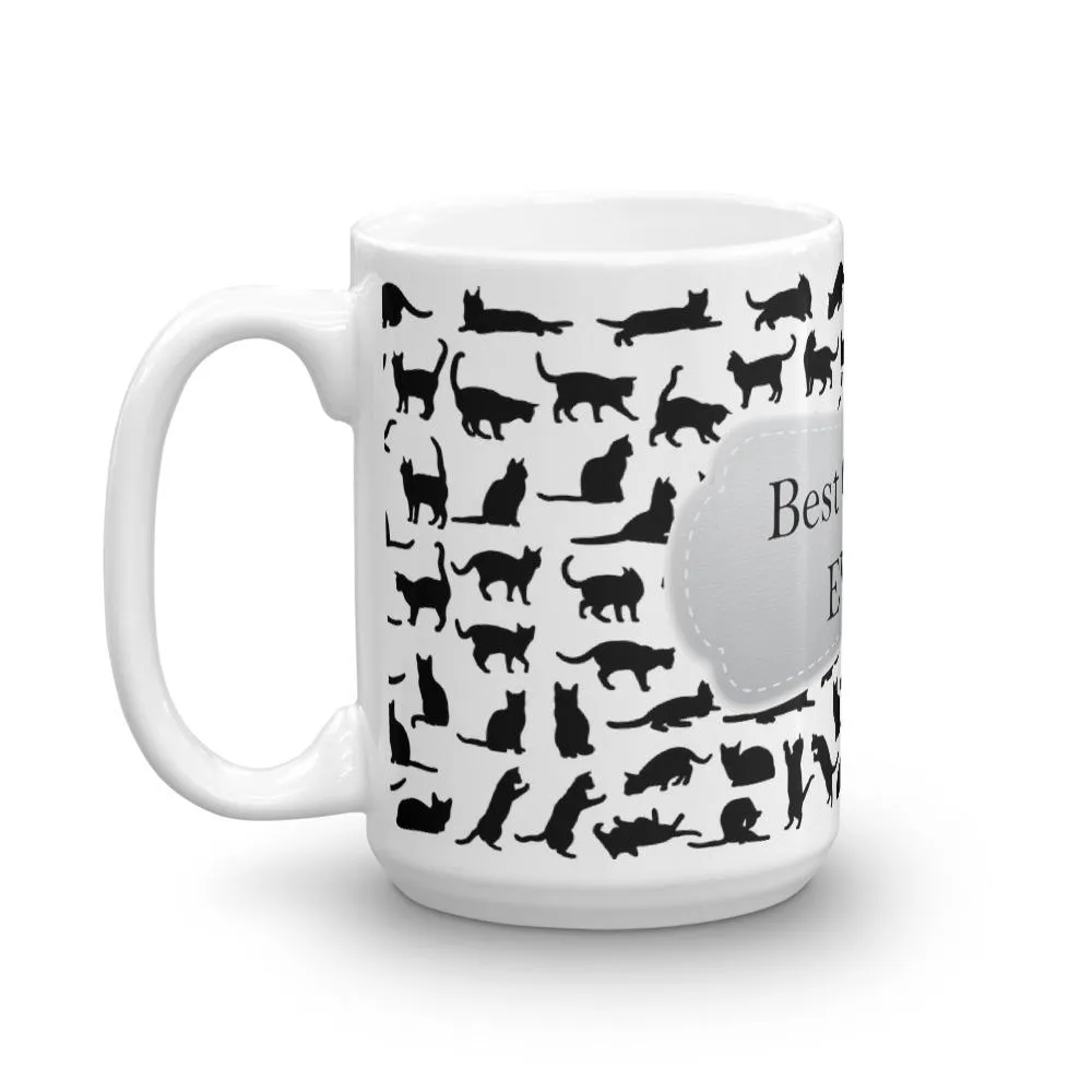 Cat Dad White Coffee Mug