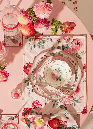 Cath Kidston Archive Rose Set of 2 Cotton Placemats | Kaleidoscope