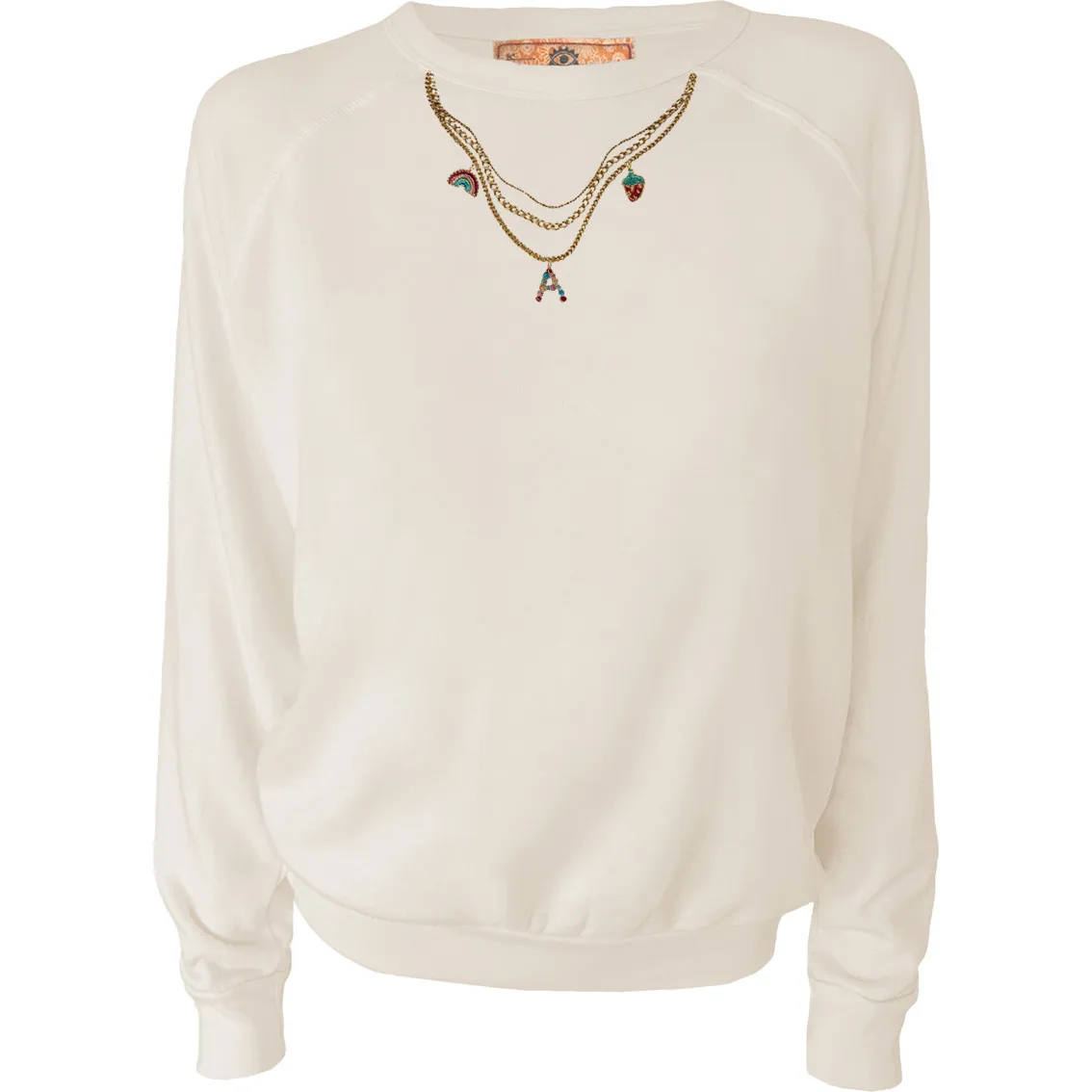 C.Bonz Women's Monogrammable Charm Necklace Pullover, Natural