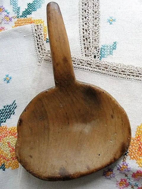 CHARMING French Farmhouse Kitchen Tool,Rustic Wooden Spoon,Primitive Wooden Spoon,Handcarved Wood Utensil, French Country,kitche