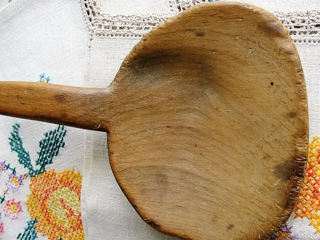 CHARMING French Farmhouse Kitchen Tool,Rustic Wooden Spoon,Primitive Wooden Spoon,Handcarved Wood Utensil, French Country,kitche