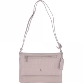 Crocodile Print Cross Body Bag Blush – 62753