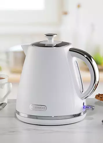 Daewoo Stirling 1.7L 3Kw Pyramid Kettle - White | Kaleidoscope