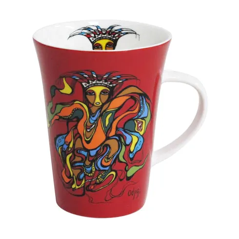 Daphne Odjig Pow Wow Dancer Porcelain Mug