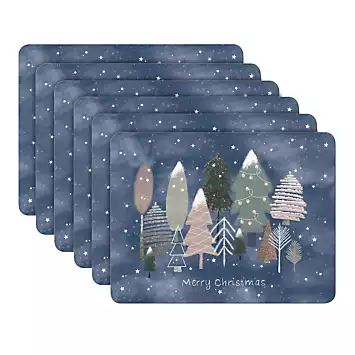 Denby Christmas Trees Placemats Set of 6 | Kaleidoscope