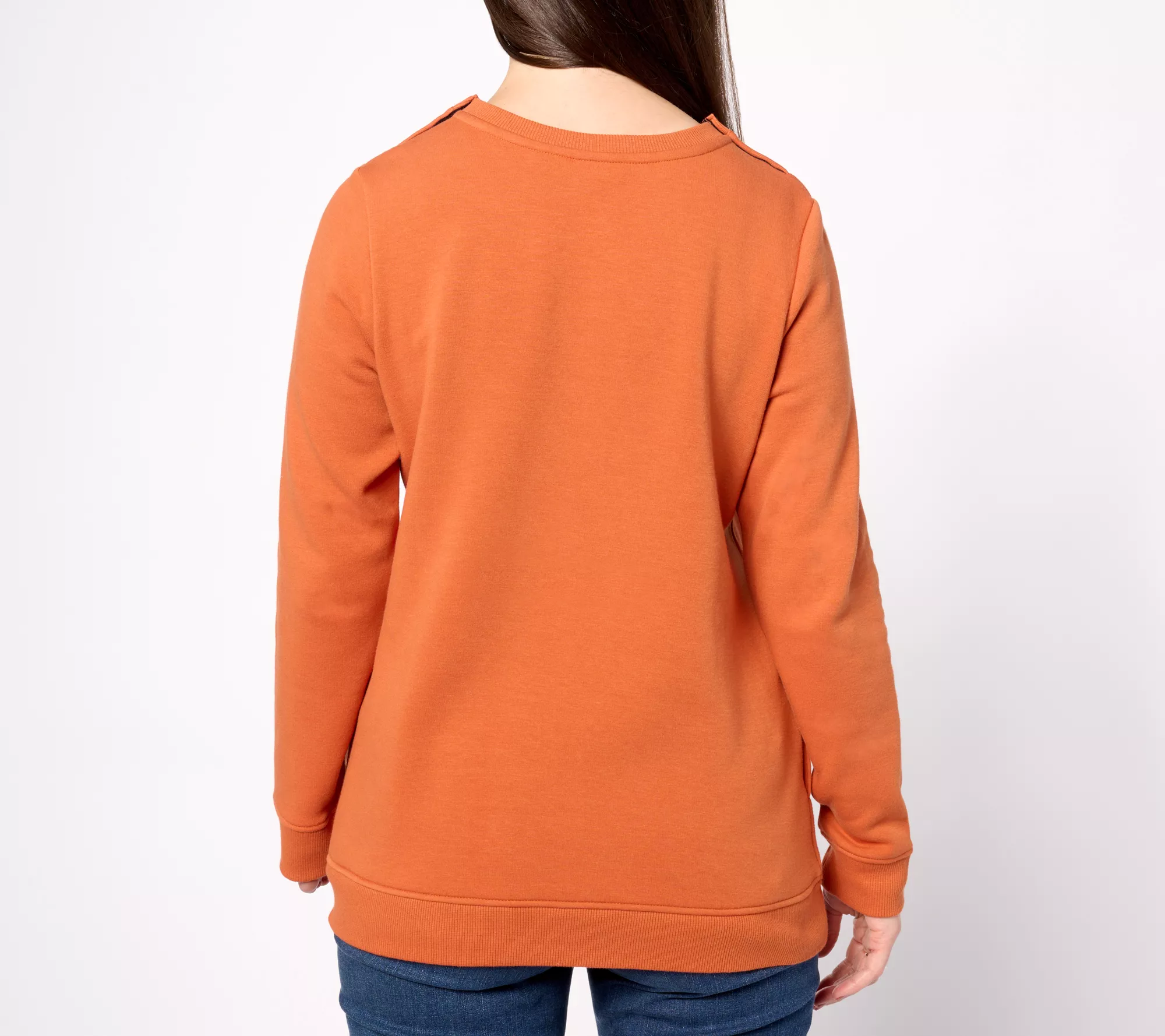 Denim & Co. Active Adaptive Lush Lined Jersey Pullover