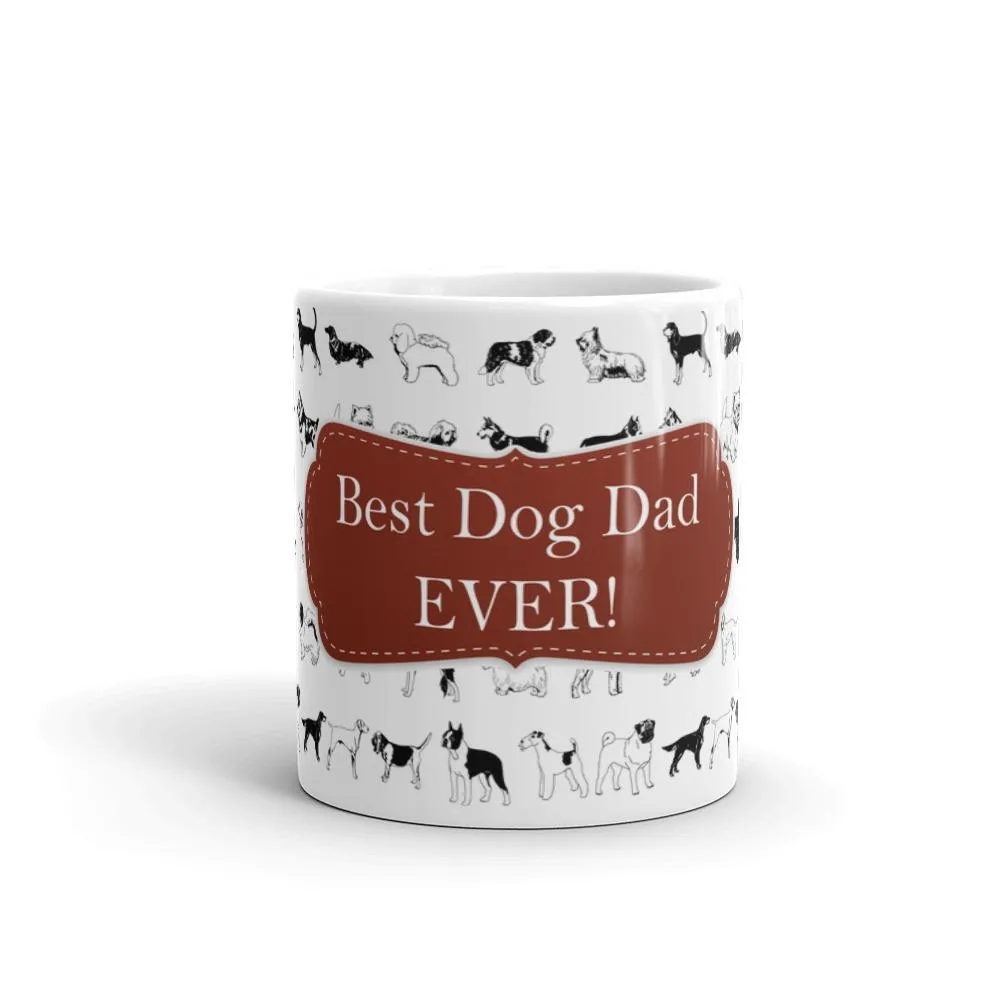 Dog Dad Red Coffee Mug