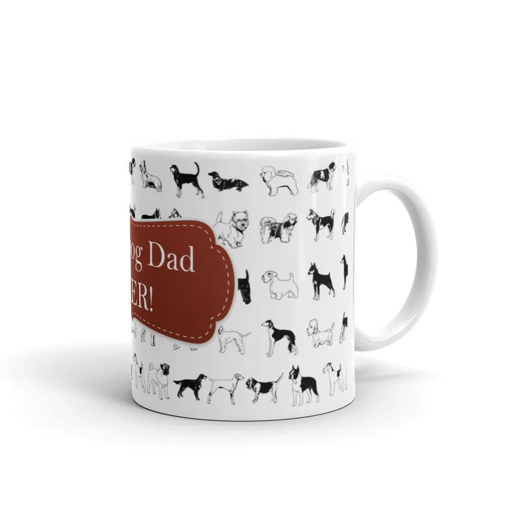 Dog Dad Red Coffee Mug