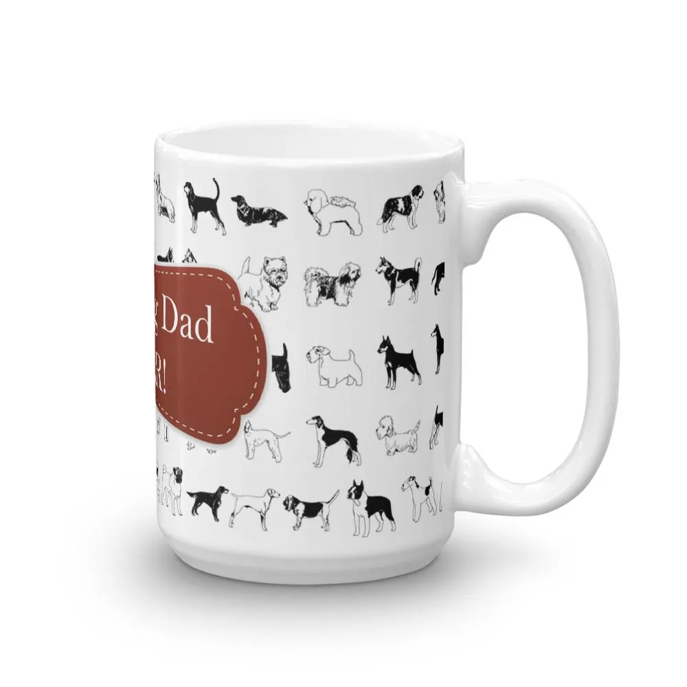 Dog Dad Red Coffee Mug