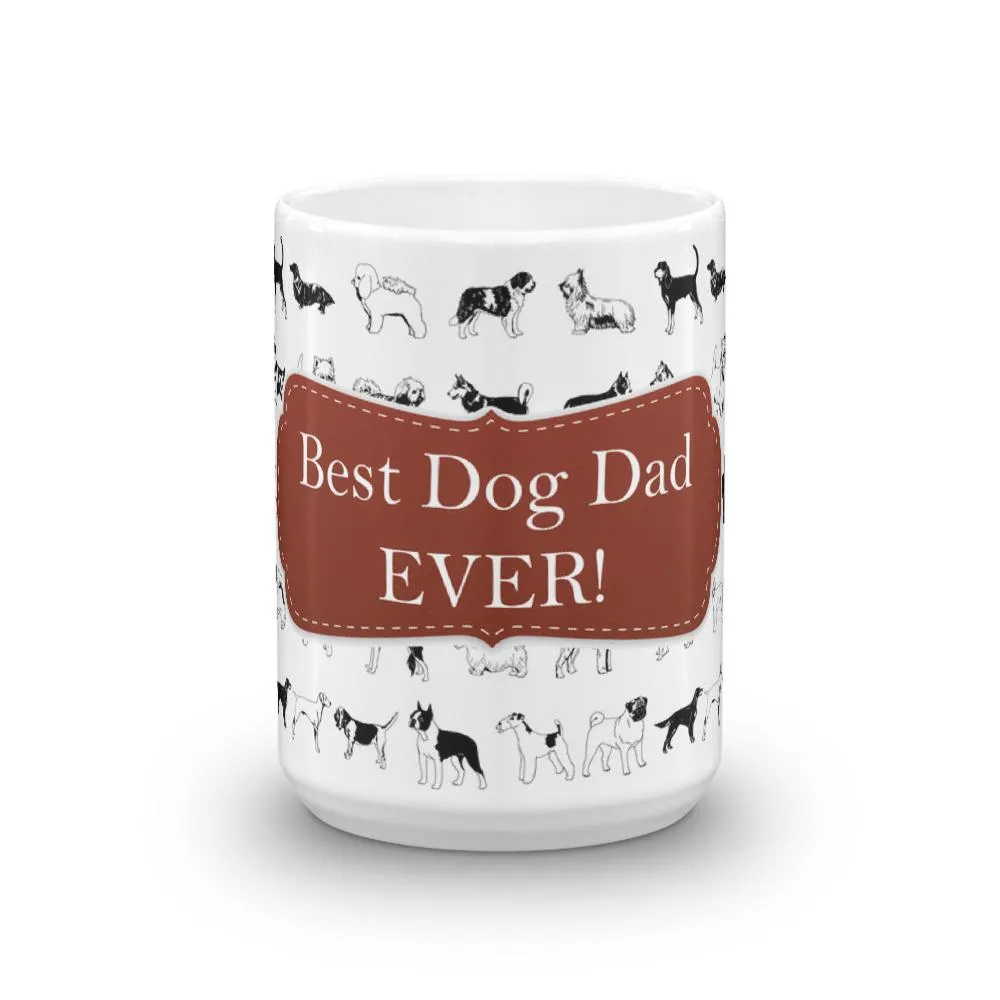 Dog Dad Red Coffee Mug