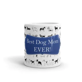 Dog Mom Blue Coffee Mug