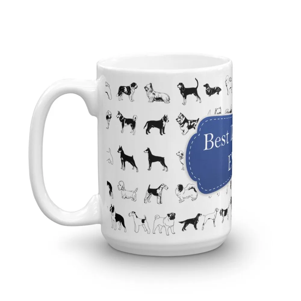 Dog Mom Blue Coffee Mug