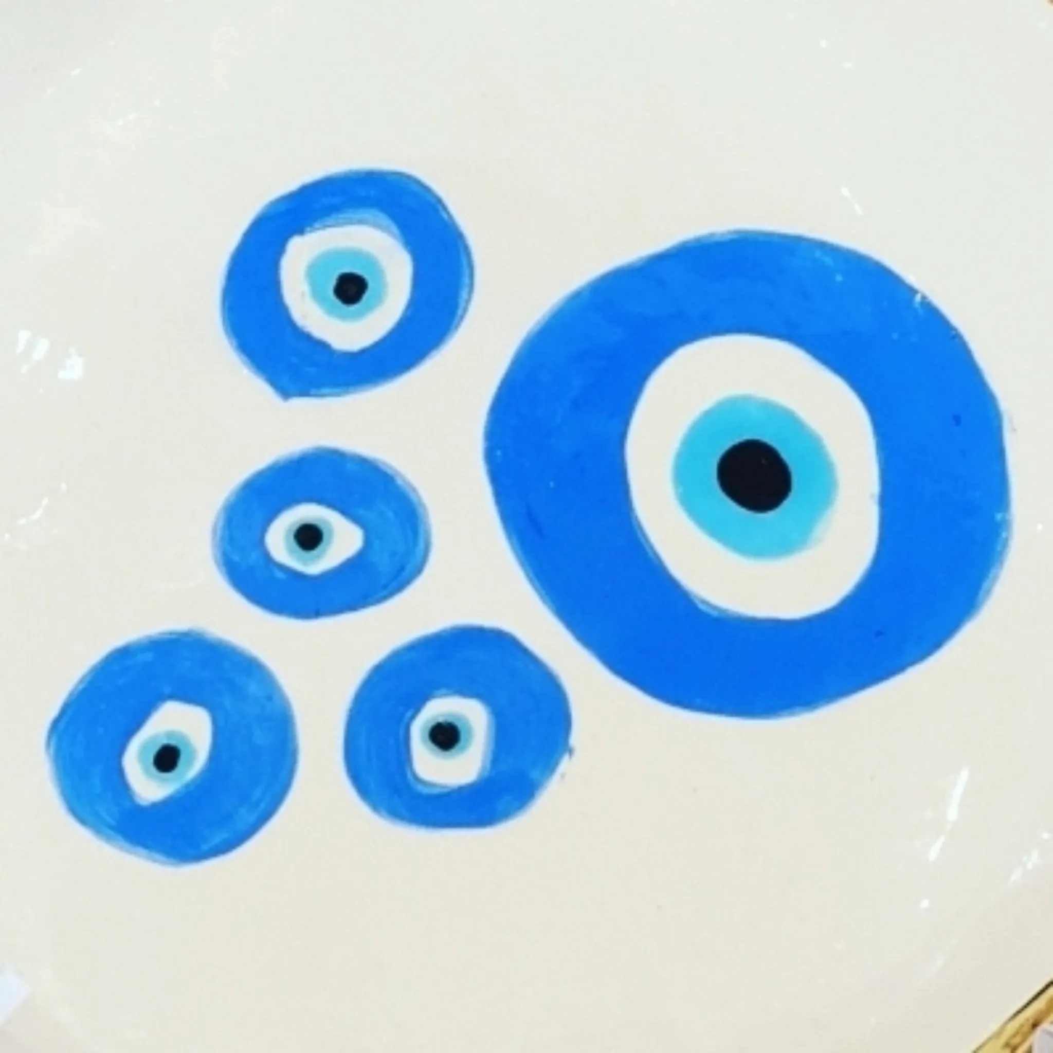 Evil Eye Ceramic Plate