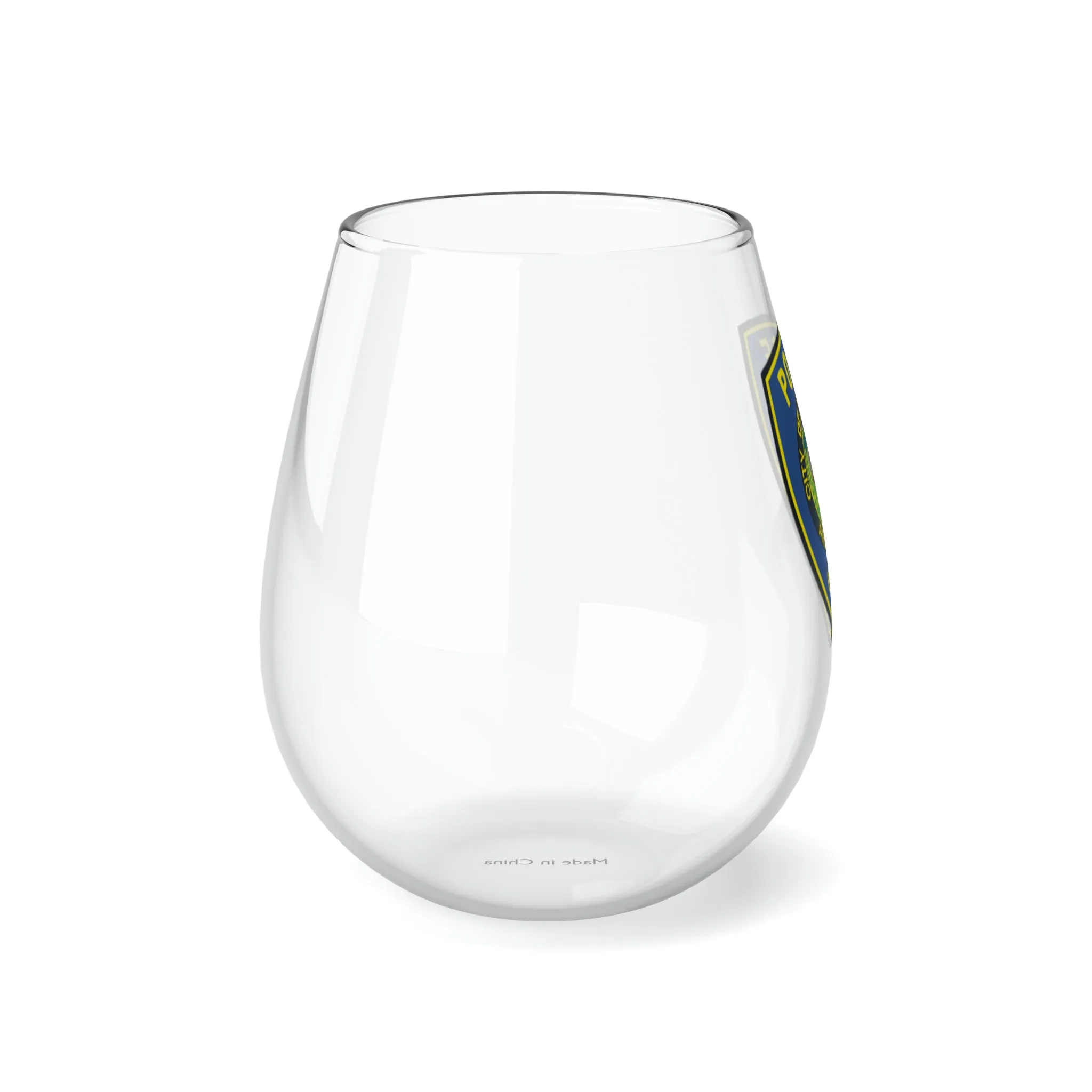 Fayetteville PD Stemless Wine Glass