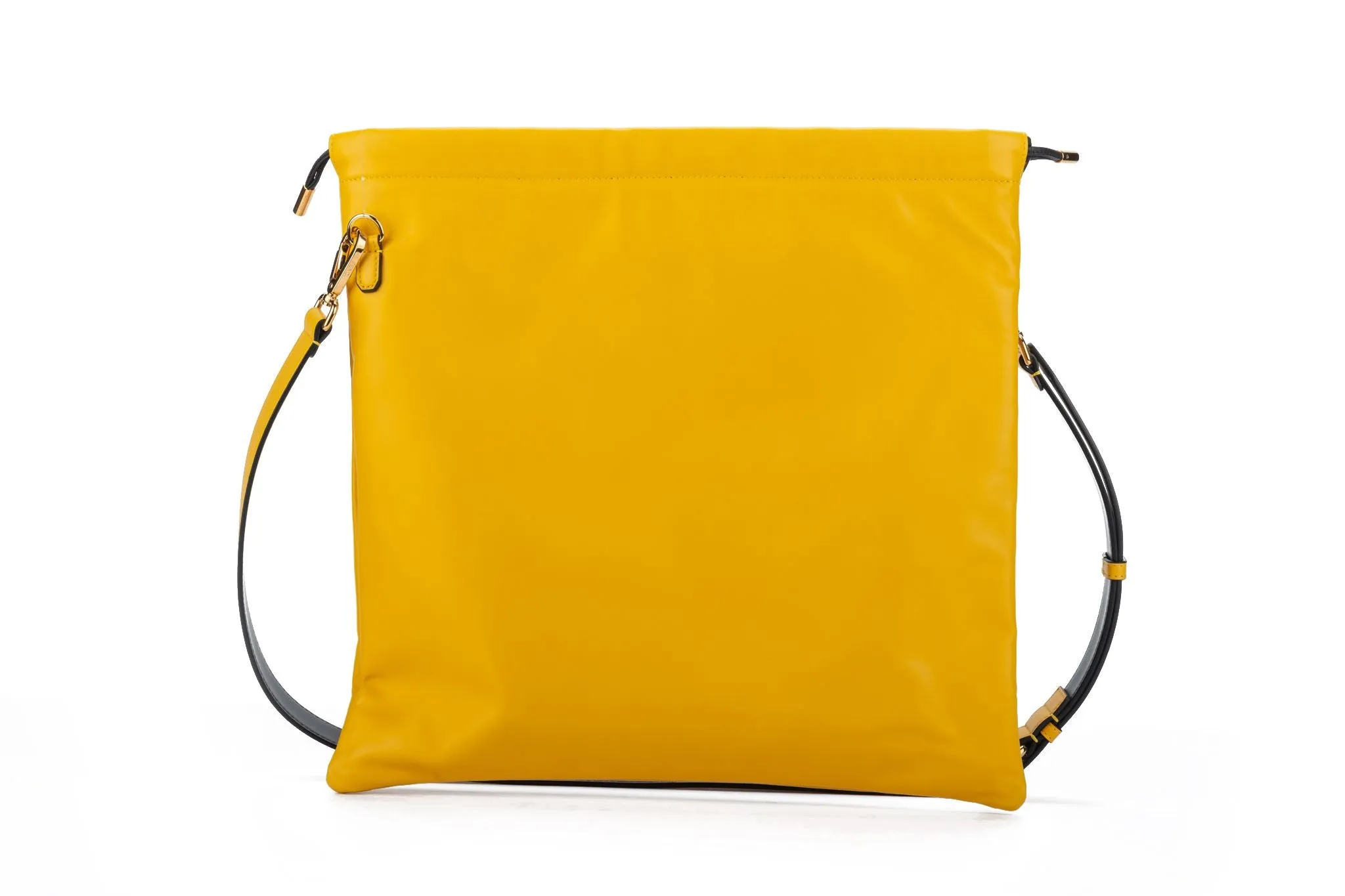 Fendi New Large Yellow Cross Body Bag