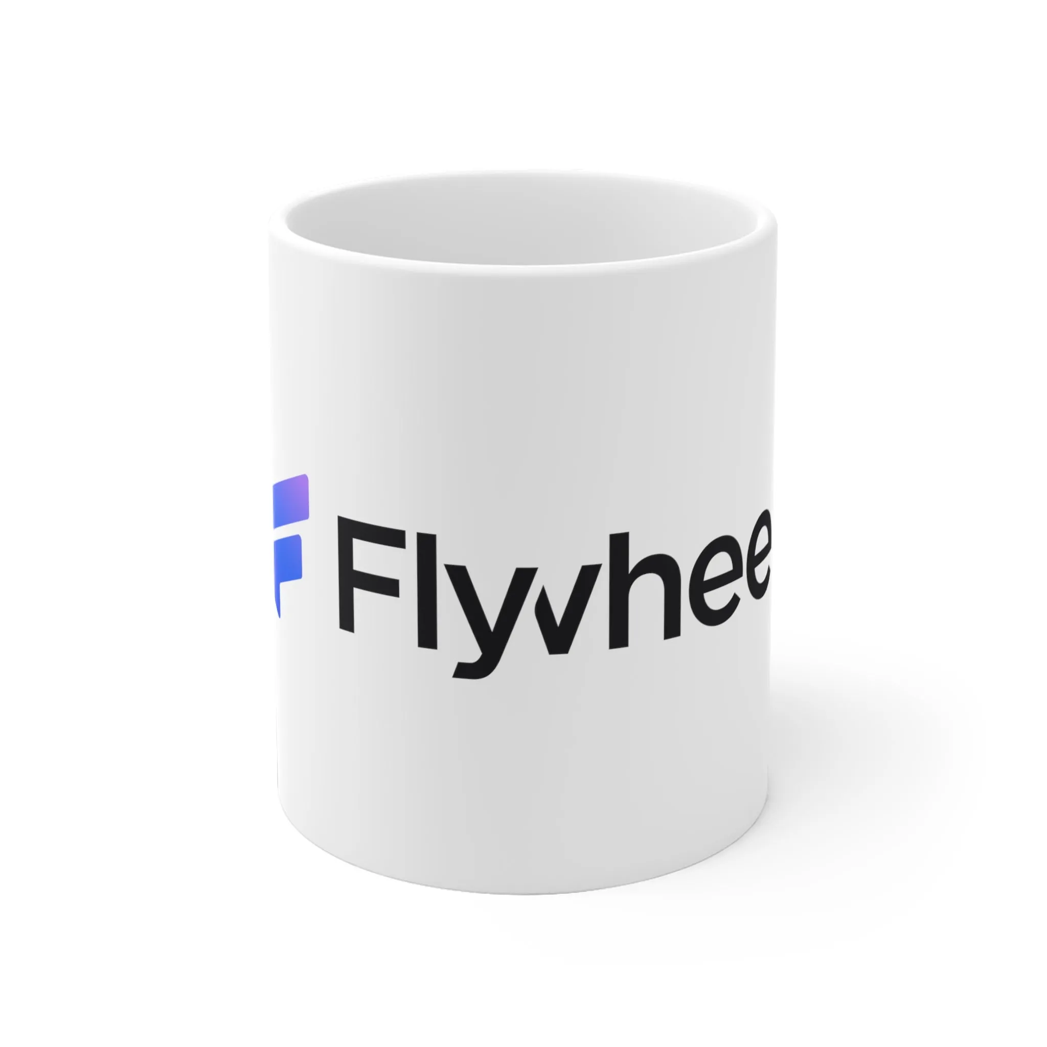 Flywheel White Ceramic Mug