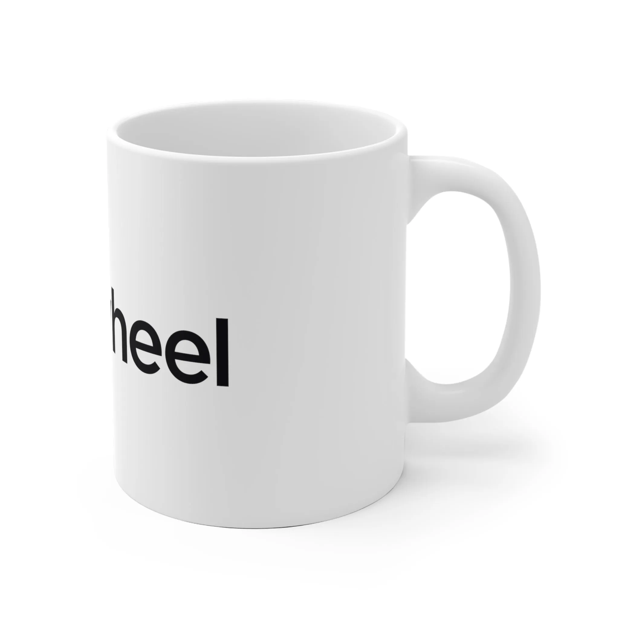 Flywheel White Ceramic Mug